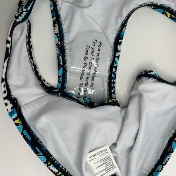 Laundry Patterned Hipster Bikini Bottom Size S - Picture 9 of 9